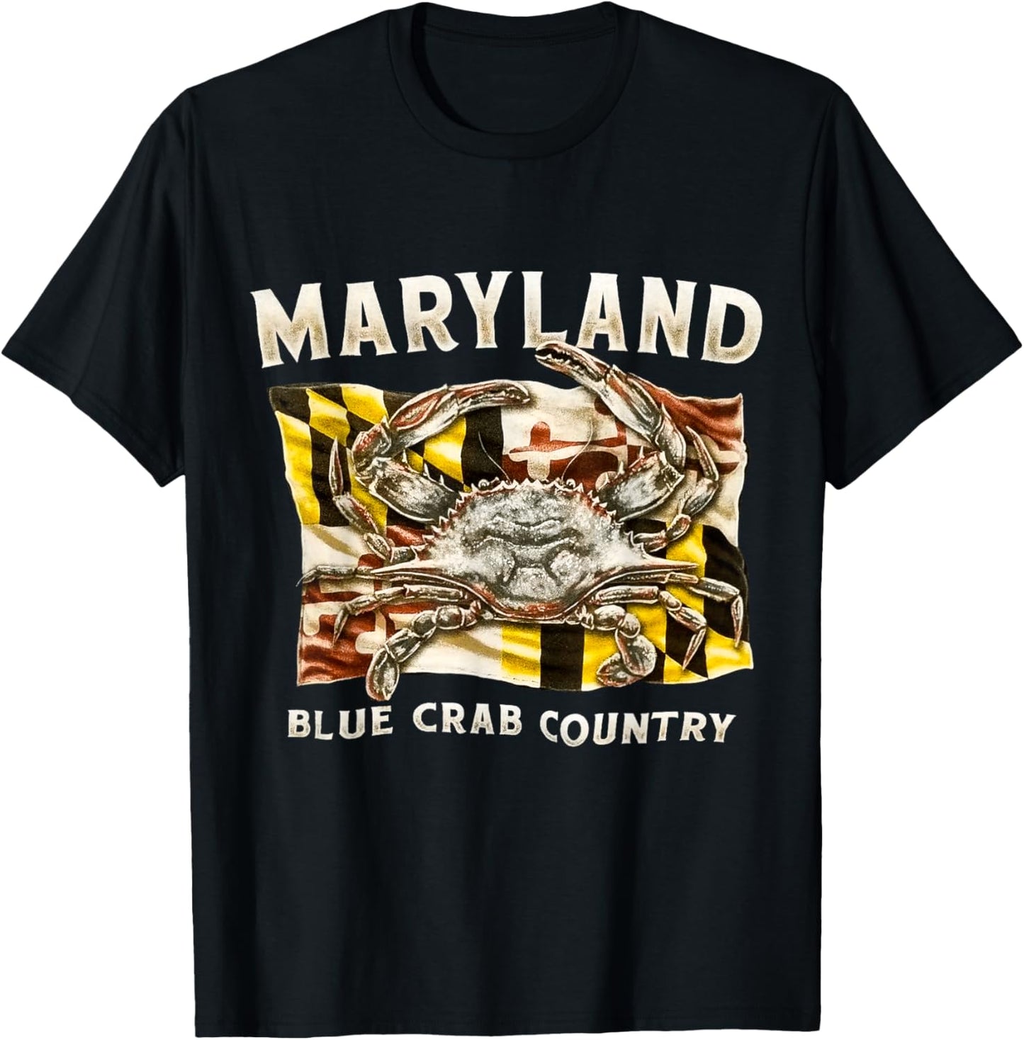 Maryland blue crab country T-Shirt - T-Shirt | Black