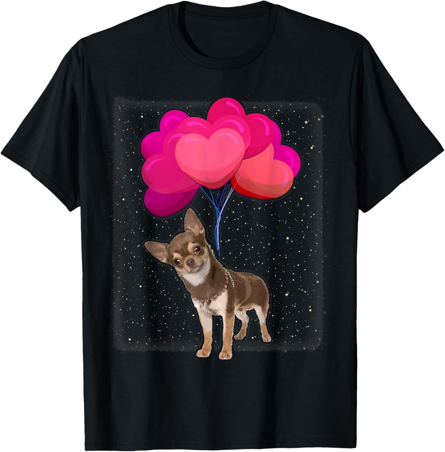 Dog Love Women Girls Kids Chihuahua T-Shirt - T-Shirt | Black