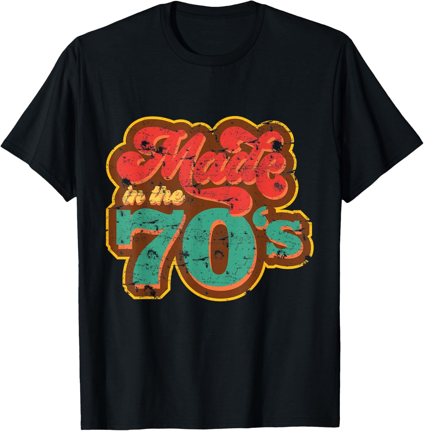 Made in the 70s | Retro Vintage 70s Style T-Shirt - T-Shirt | Black