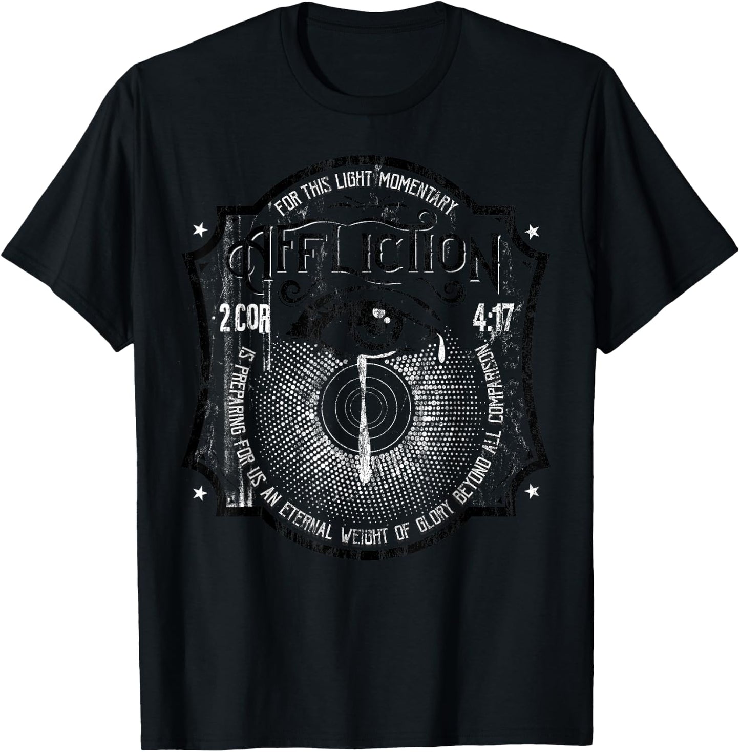 2 Corinthians 4:17 Suffering Brings Glory Christian T-Shirt - T-Shirt | Black
