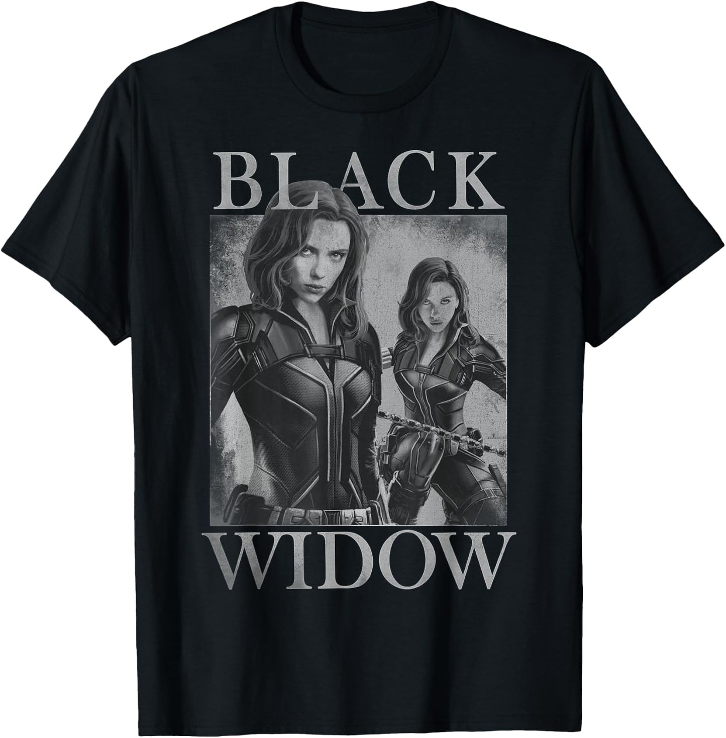 Marvel Black Widow Double Portrait T-Shirt - T-Shirt | Black