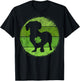 Circular Dachshund Irish Shamrock Doxie St Patricks Day T-Shirt - T-Shirt | Black