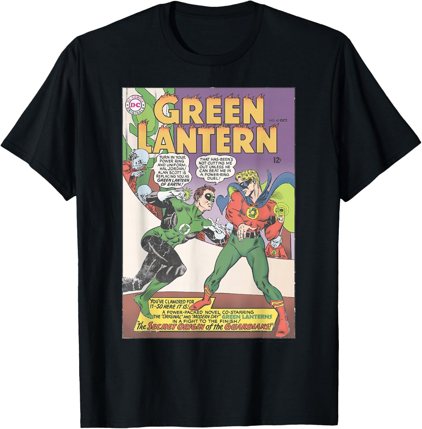 DC Comics The Green Lantern Comic Cover T-Shirt - T-Shirt | Black