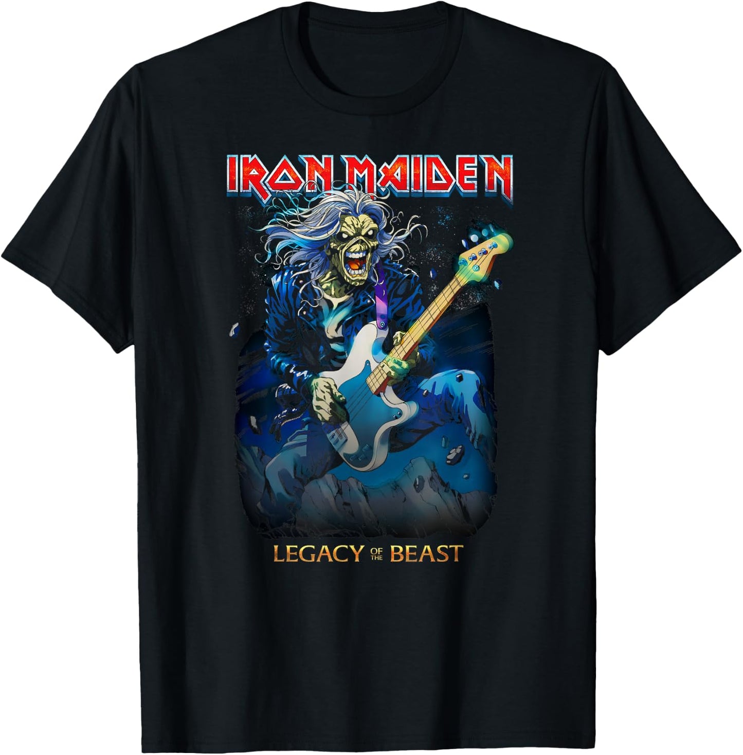 Iron Maiden - Eddie On Bass Small T-Shirt - T-Shirt | Black