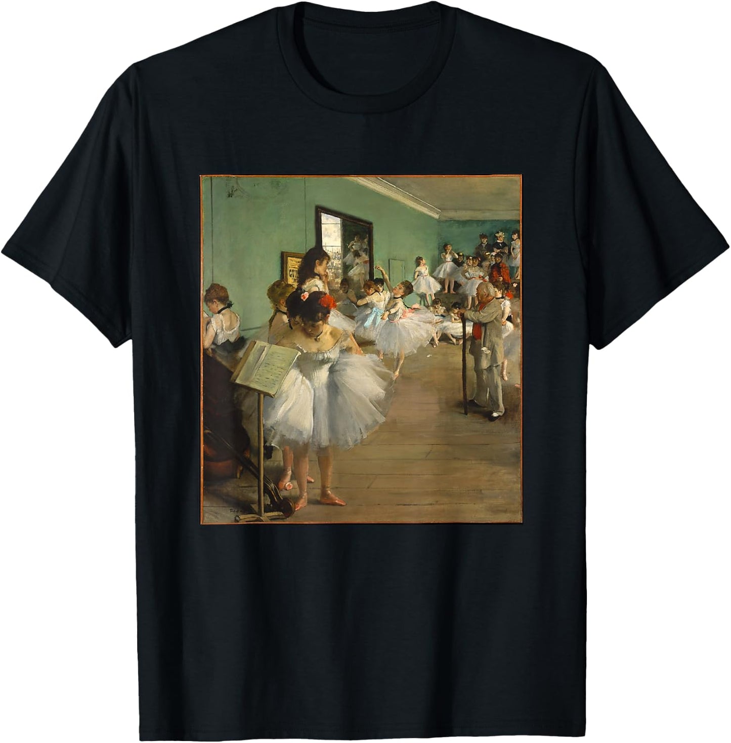Edgar Degas The Dance Class Ballet Impressionism Art T-Shirt - T-Shirt | Black