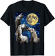 Horses Howling At The Moon T-Shirt - T-Shirt | Black