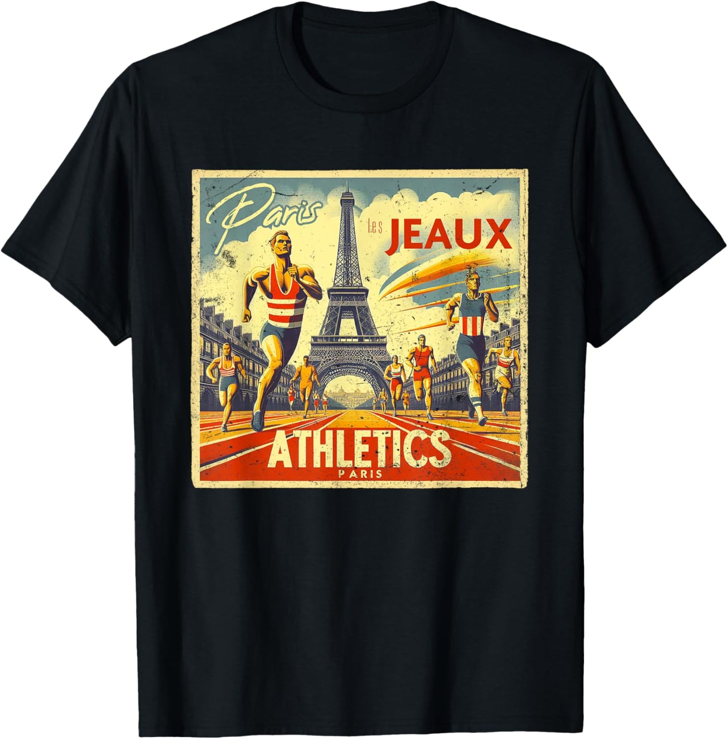 Paris The Games Athletics T-Shirt - T-Shirt | Black
