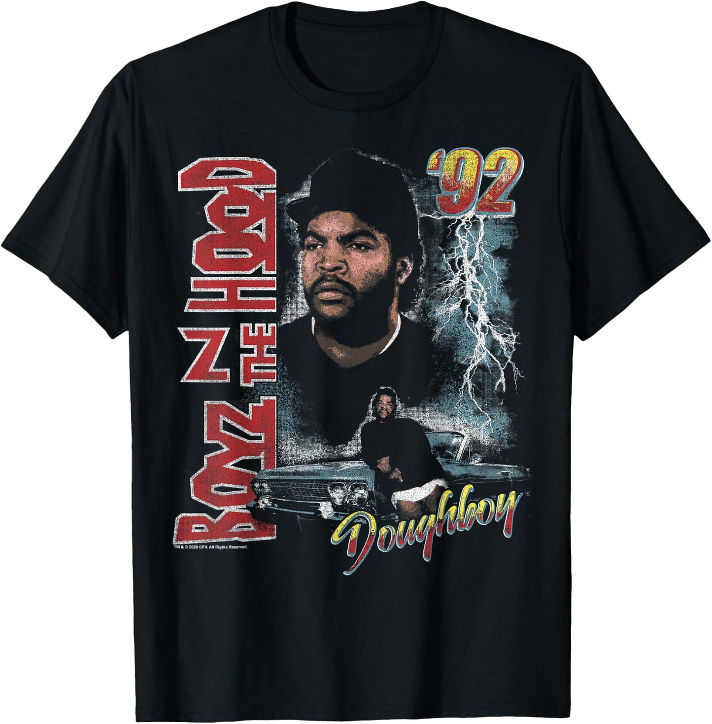 Boyz in The Hood Doughboy Poster Short Sleeve T-Shirt - T-Shirt | Black