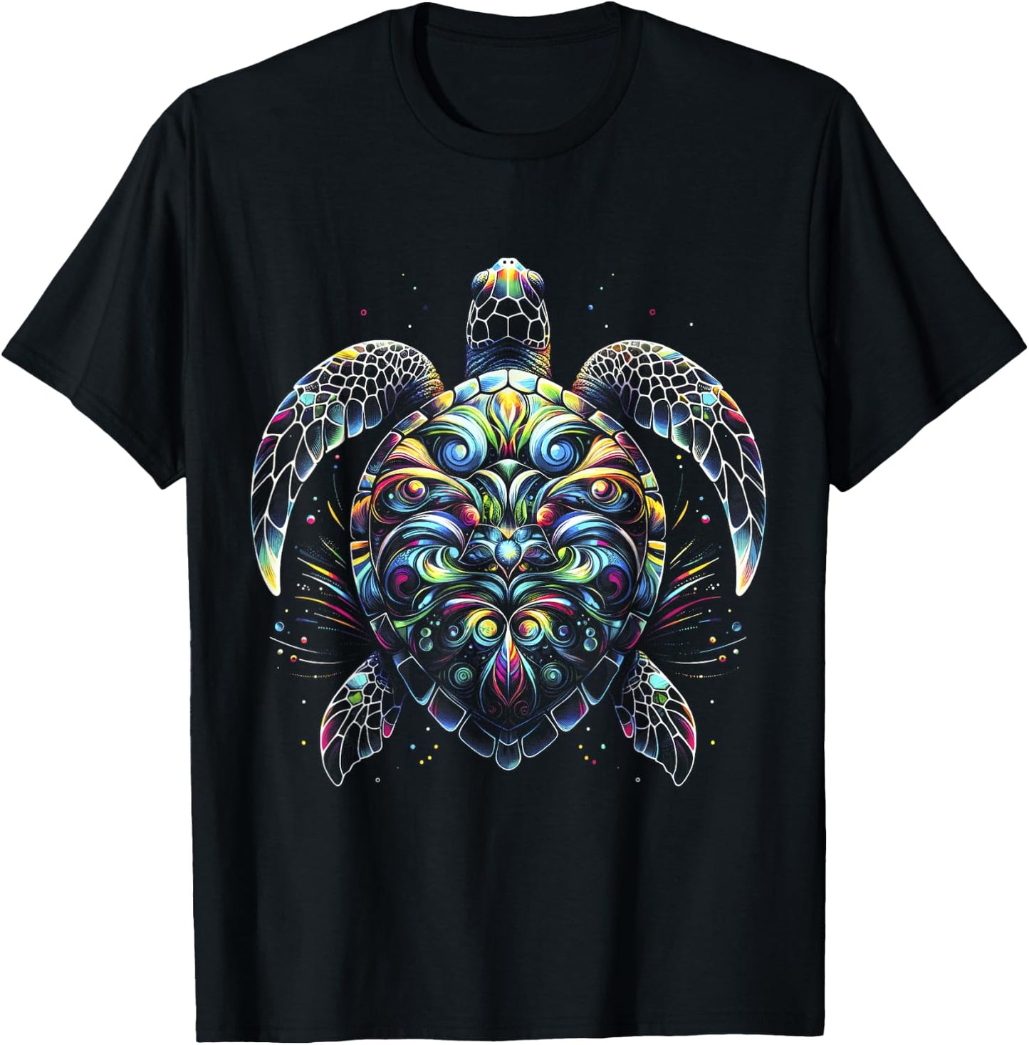 Sea Turtle Beach Lover Ocean Animal Graphic Novelty T-Shirt - T-Shirt | Black