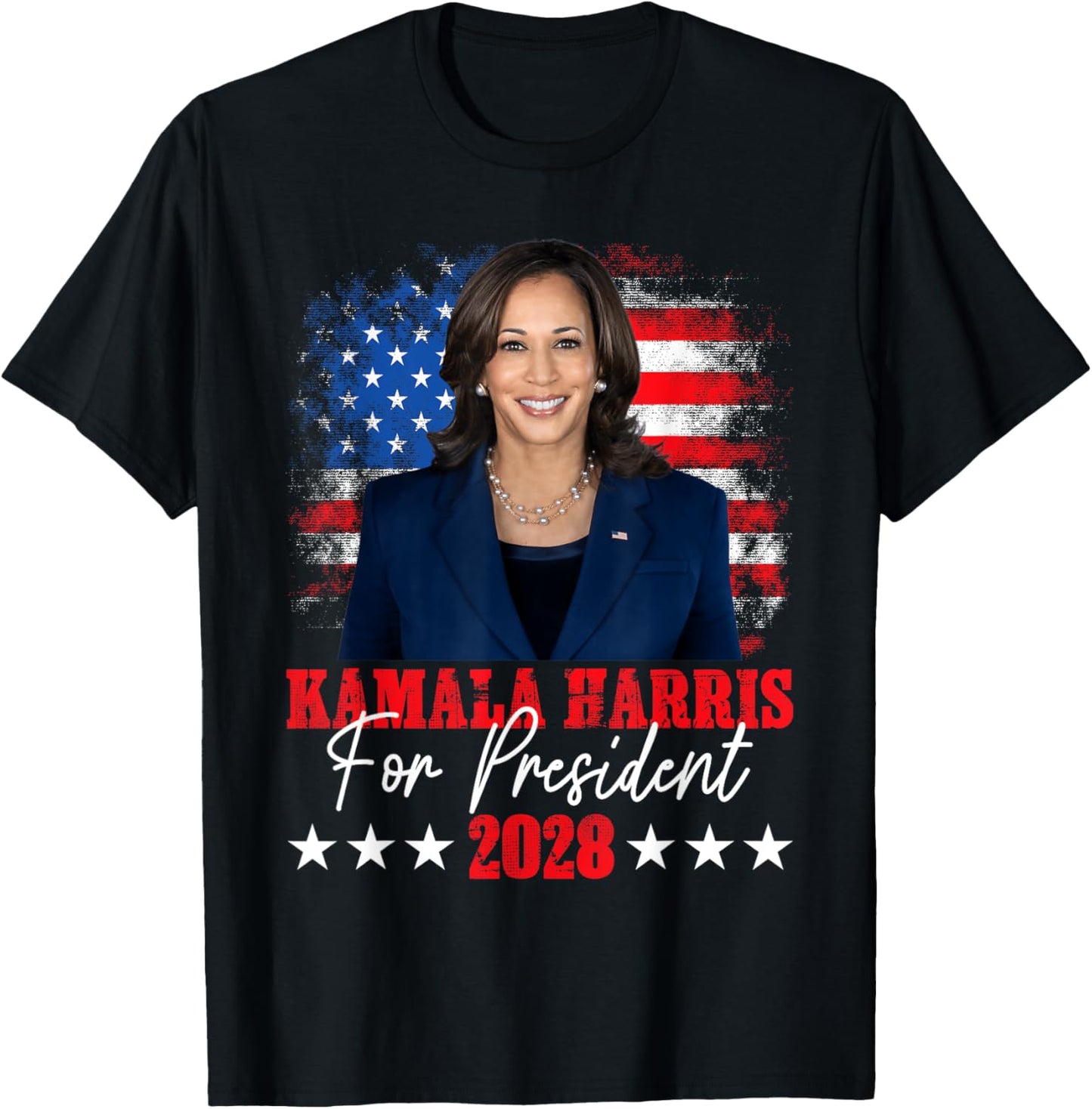 Harris 2028 Vote President Kamala Harris Election 2028 T-Shirt - T-Shirt | Black