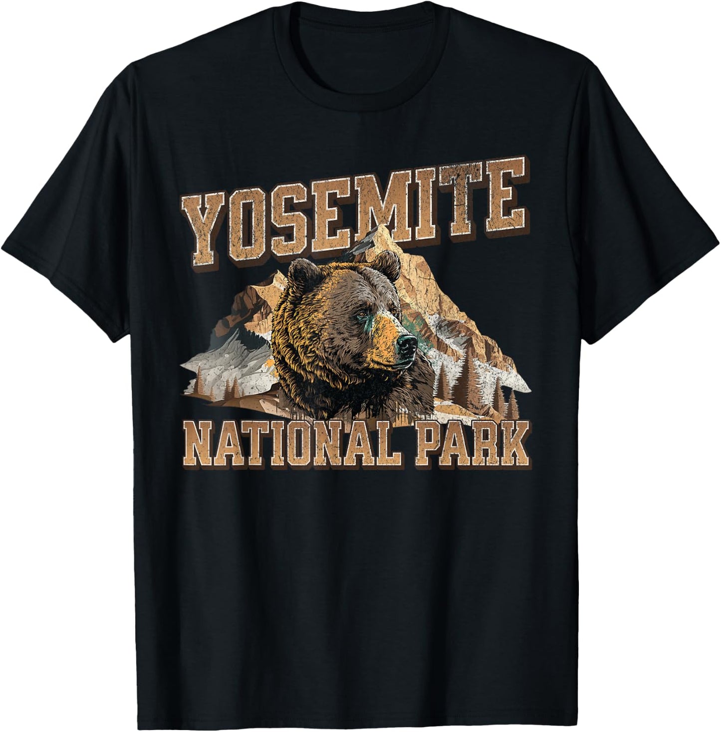 Yosemite National Park T-Shirt - T-Shirt | Black