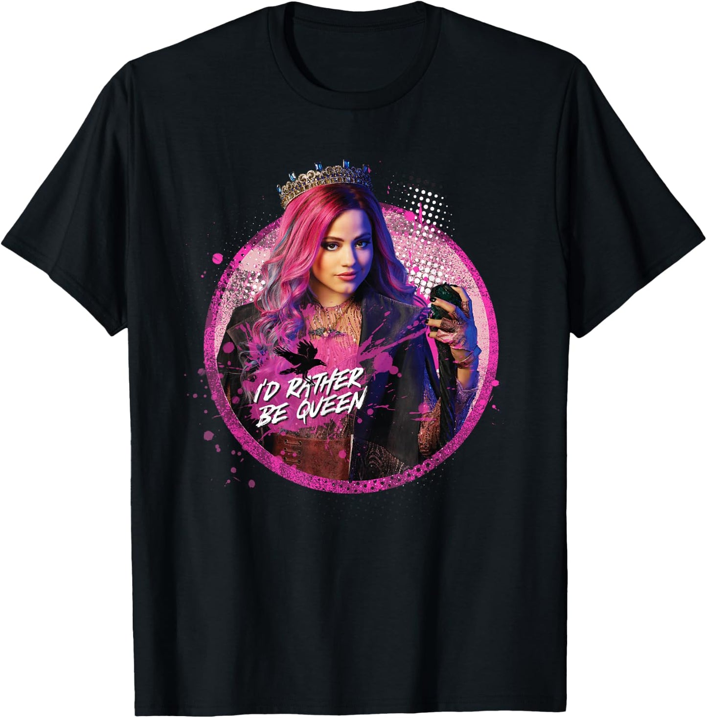 Disney Descendants 3 Audrey I'd Rather Be Queen T-Shirt - T-Shirt | Black
