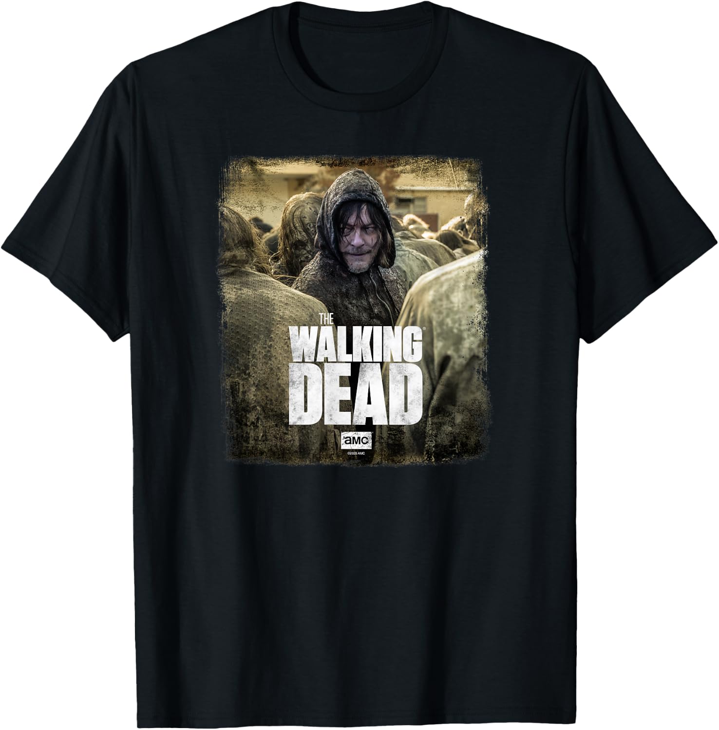 Walking Dead Daryl Dixon X - Men's Black Short Sleeve T-Shirt - T-Shirt | Black