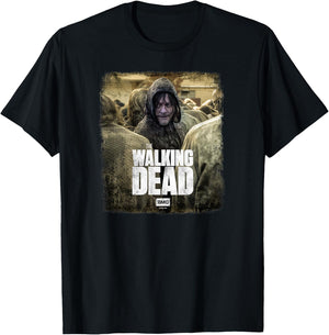 Walking Dead Daryl Dixon X - Men's Black Short Sleeve T-Shirt - T-Shirt | Black