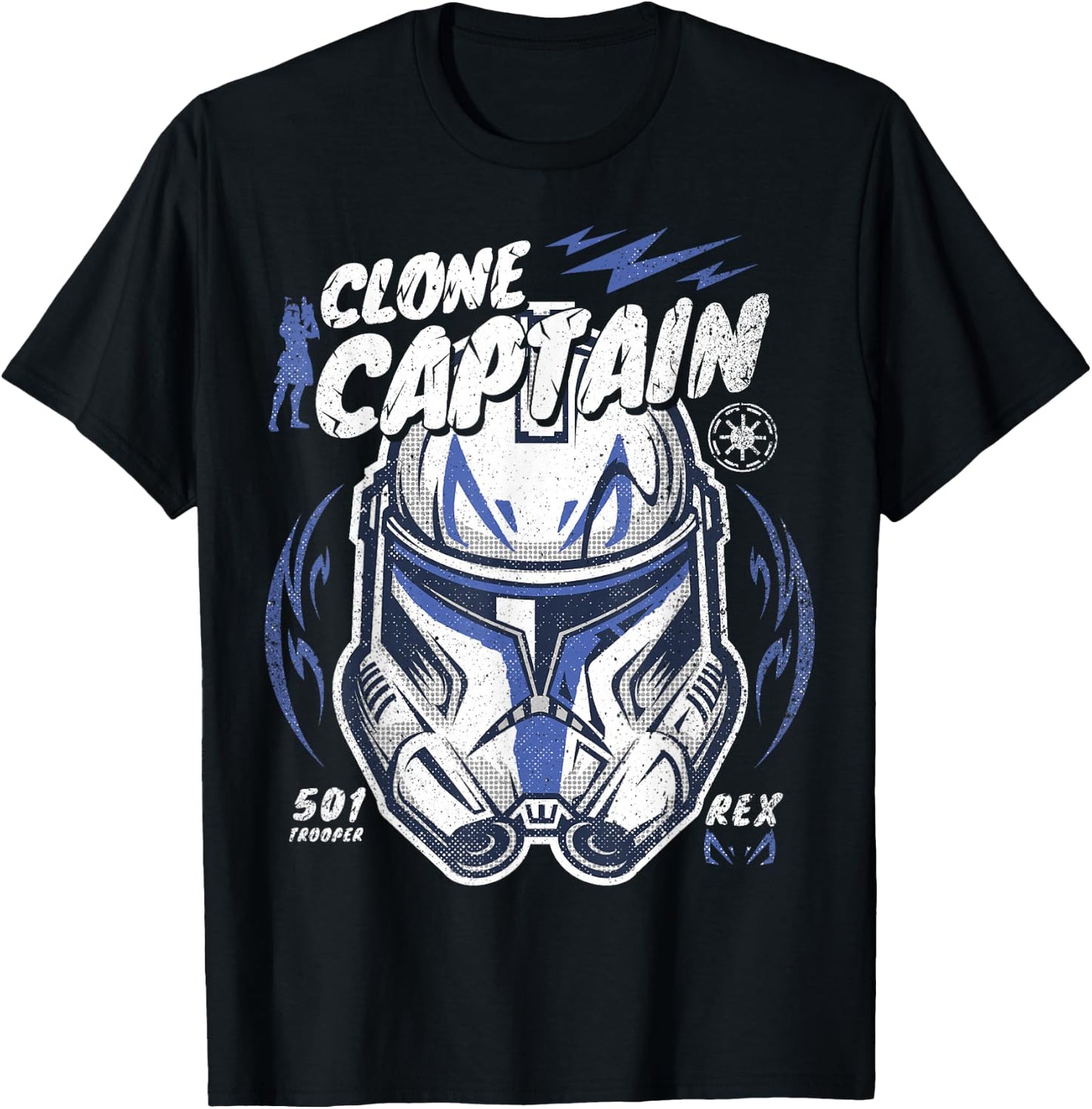 Star Wars Clone Wars Clone Captain Rex T-Shirt - T-Shirt | Black