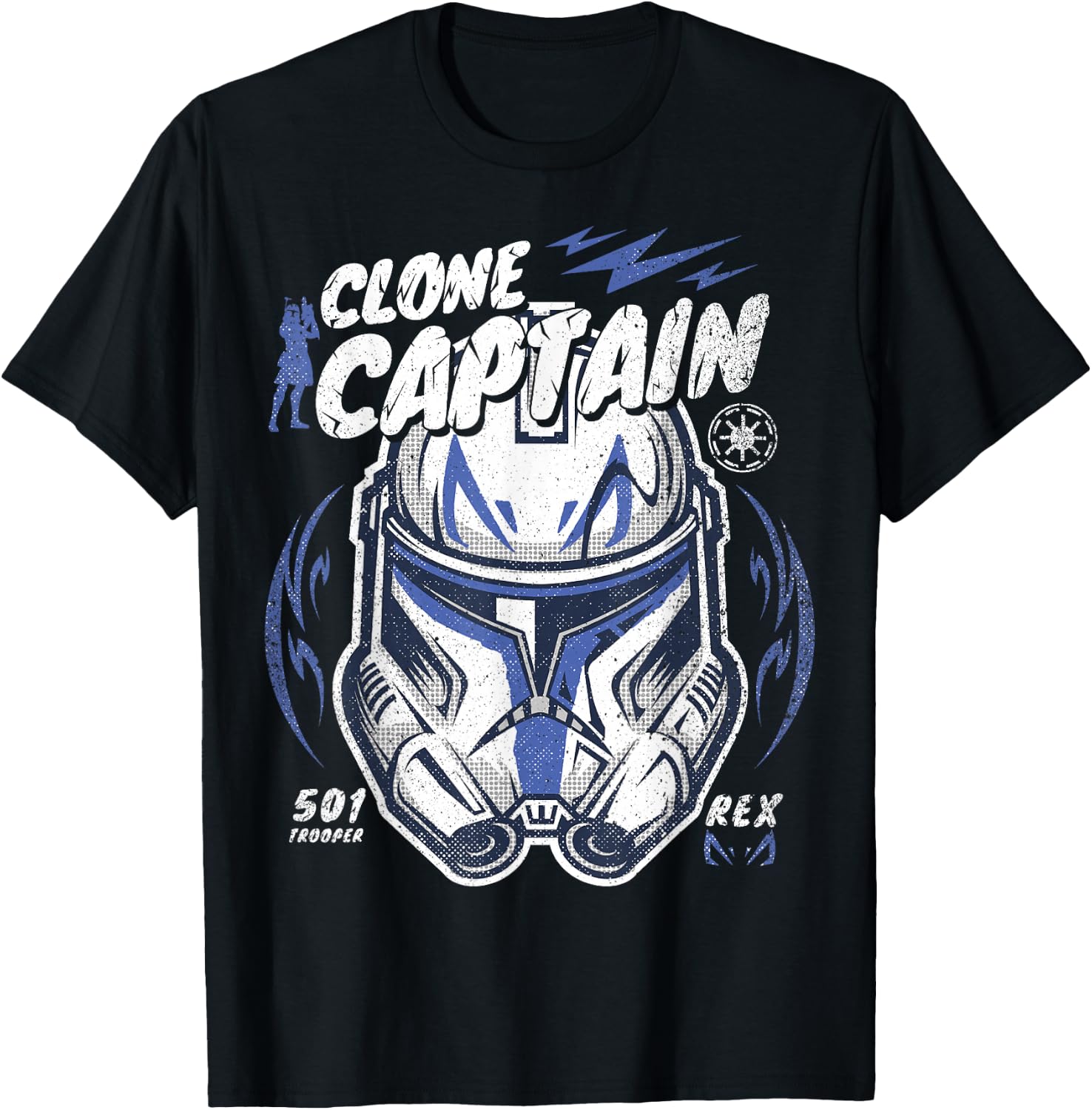 Star Wars Clone Wars Clone Captain Rex T-Shirt - T-Shirt | Black