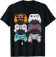 Halloween Skeleton Zombie Gaming Controllers Mummy Boys Kids T-Shirt - T-Shirt | Black