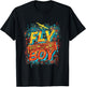 Fly Boy Hip Hop 80s 90s Urban Graffiti Style T-Shirt - T-Shirt | Black