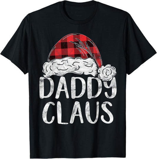 Daddy Claus Christmas Costume Gift Santa Matching Family T-Shirt - T-Shirt | Black