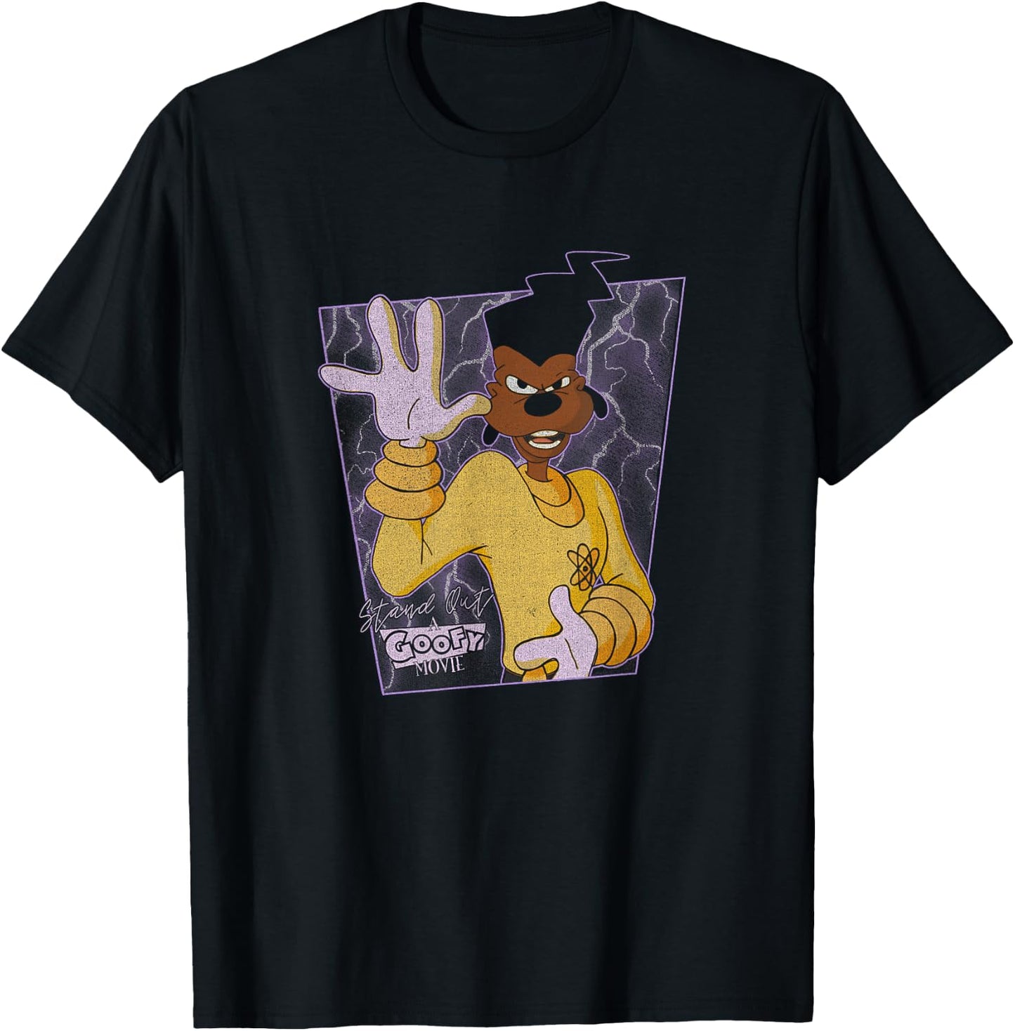 Disney Goofy Movie Powerline Poster T-Shirt - T-Shirt | Black