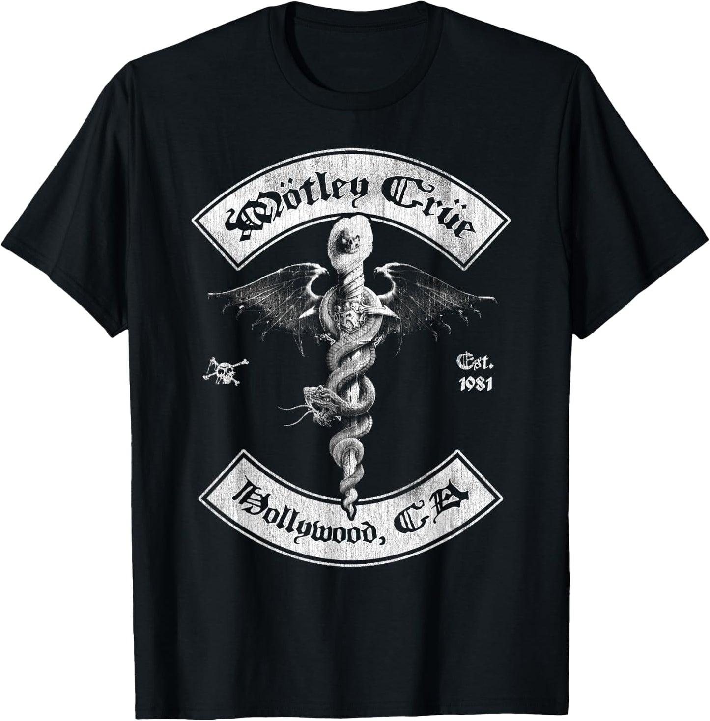 Mötley Crüe - Feelgood Hollywood '81 T-Shirt - T-Shirt | Black