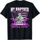 My Brother Has Your Back Proud Military Sister Army Sibling T-Shirt - T-Shirt | Black