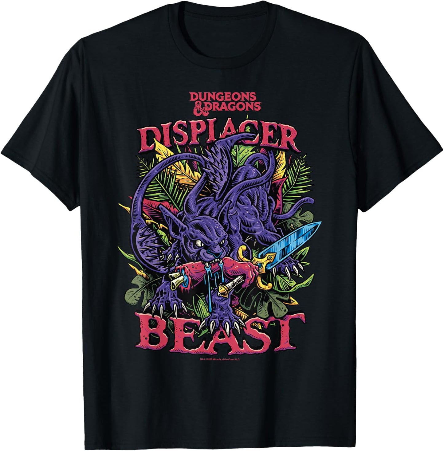 Dungeons & Dragons Displacer Beast T-Shirt - T-Shirt | Black