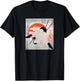Japanese Art Print Bird Diving Graphic Design T-Shirt - T-Shirt | Black