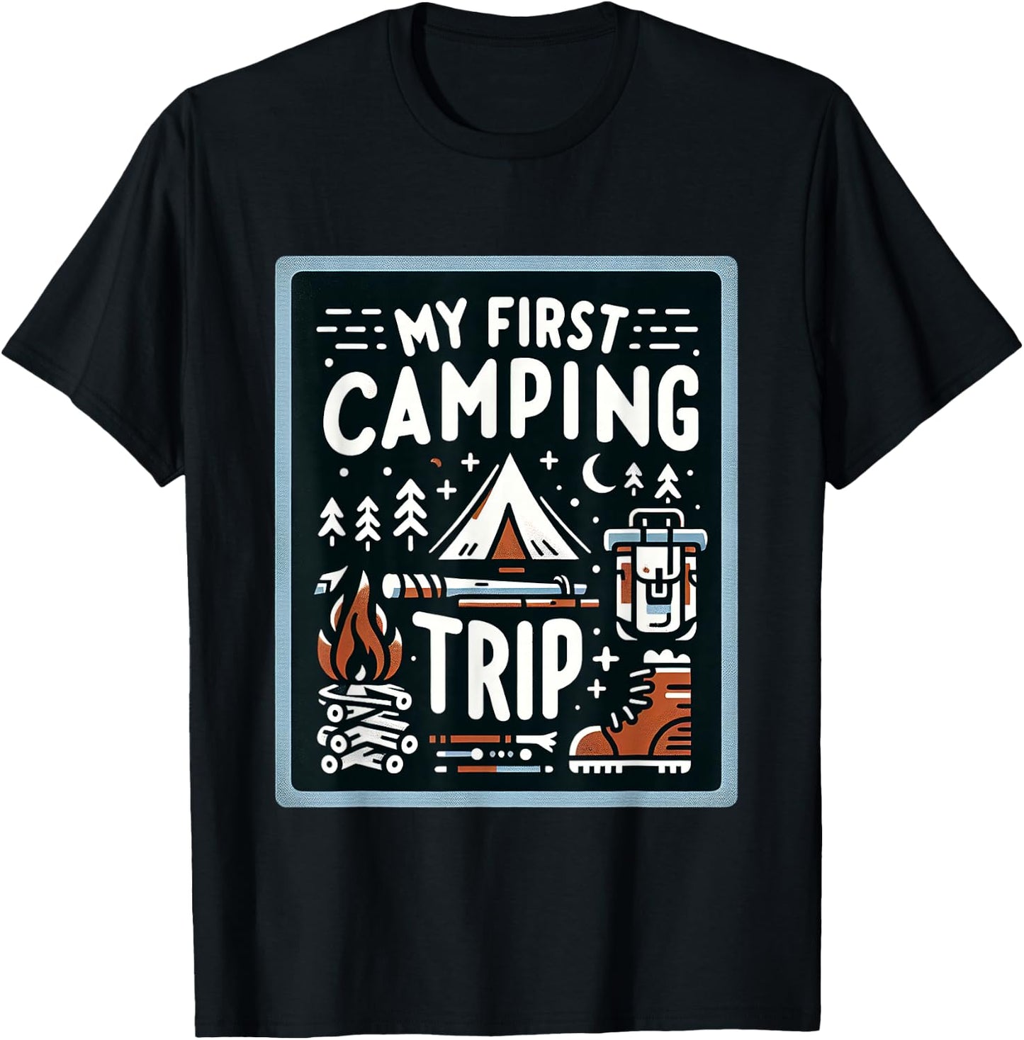 My First Camping Trip T-Shirt - T-Shirt | Black