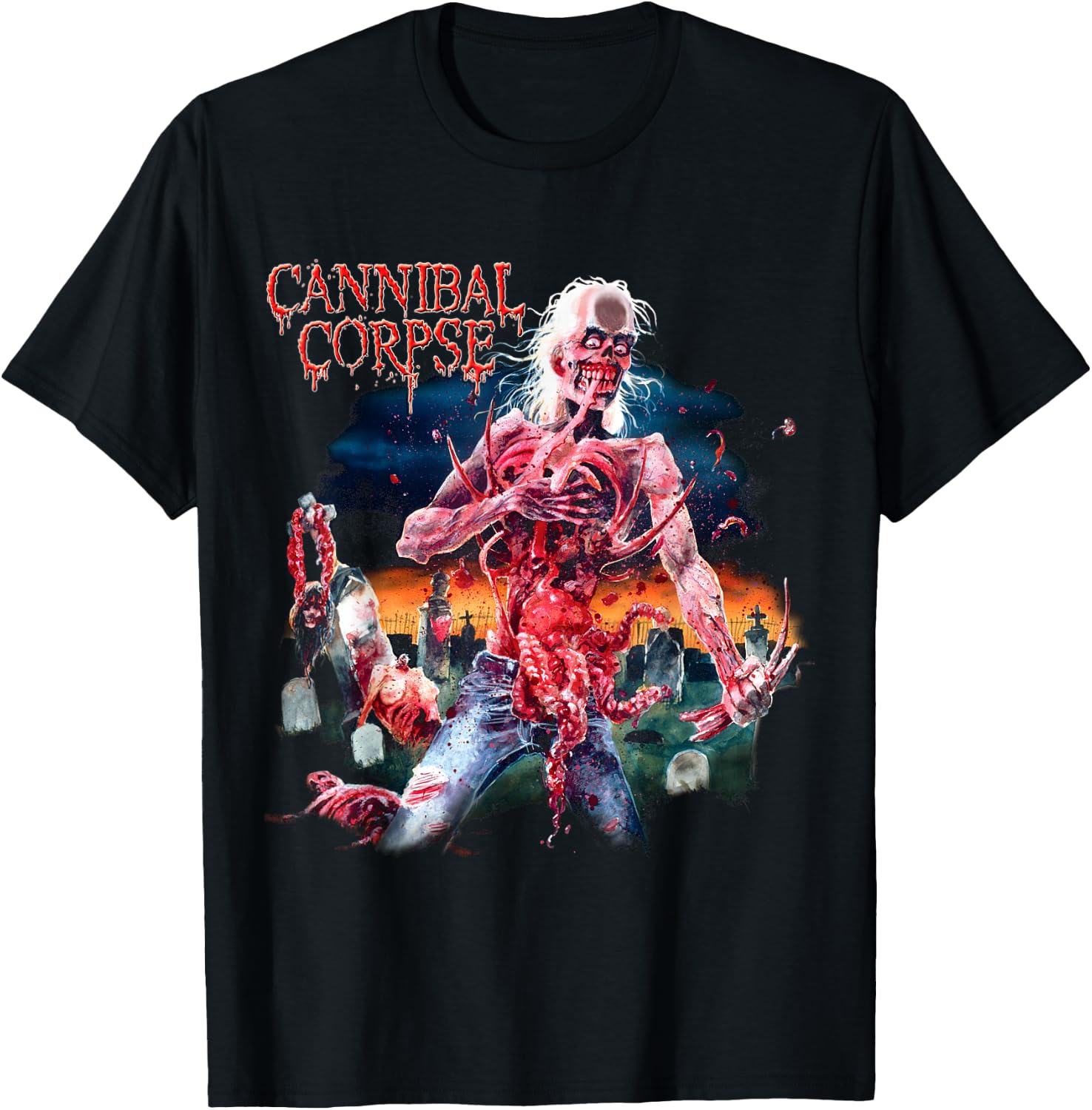 Cannibal Corpse - Official Merchandise - Eaten Back to Life T-Shirt - T-Shirt | Black
