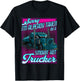Trucker Wife Trucker Girlfriend taken by a Hot Truck Driver T-Shirt - T-Shirt | Black