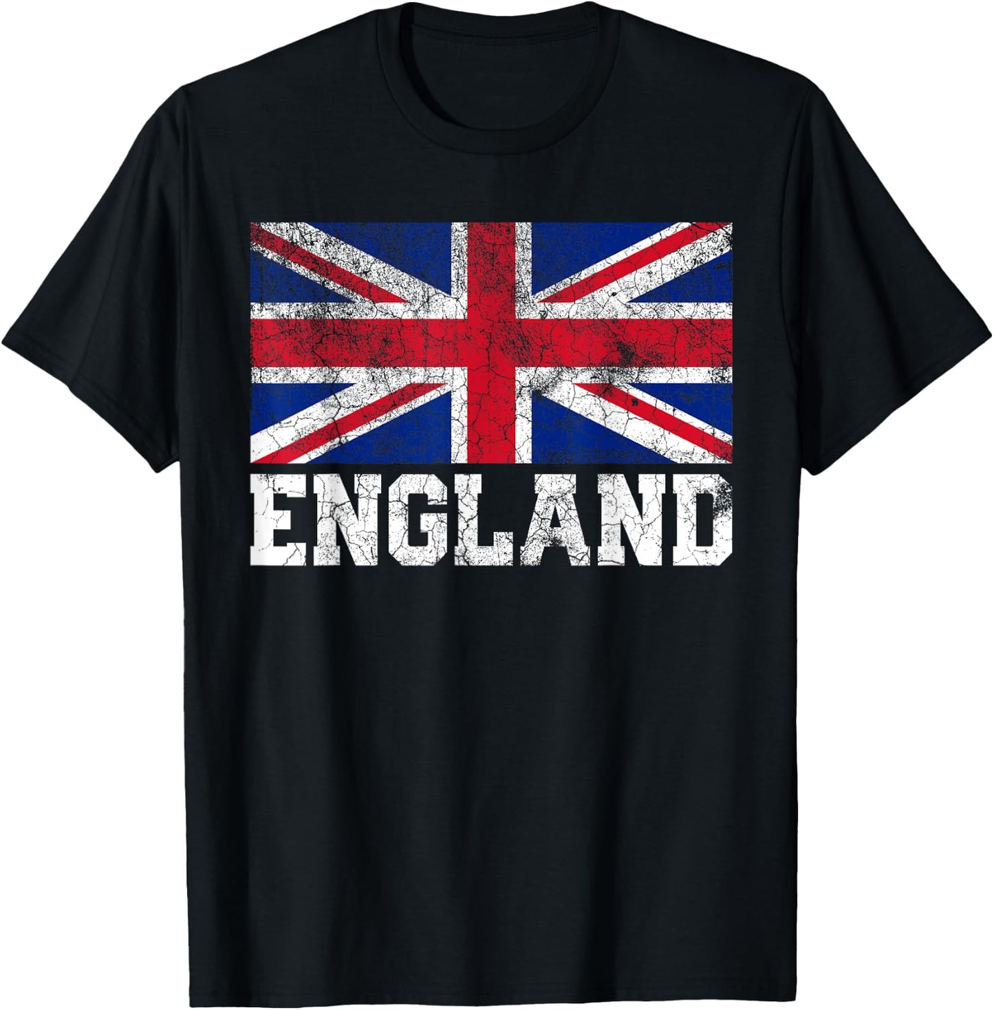 Union Jack Flag UK England United Kingdom Roots Men Women T-Shirt - T-Shirt | Black