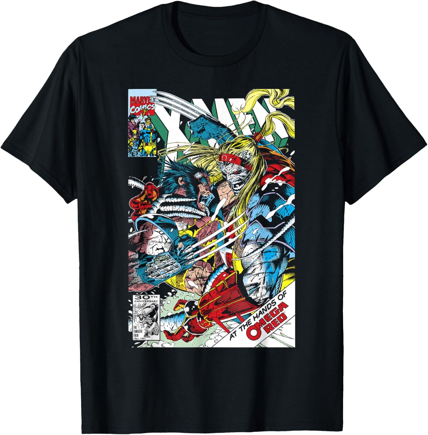 Marvel Omega Red Comic Book Cover Small T-Shirt - T-Shirt | Black