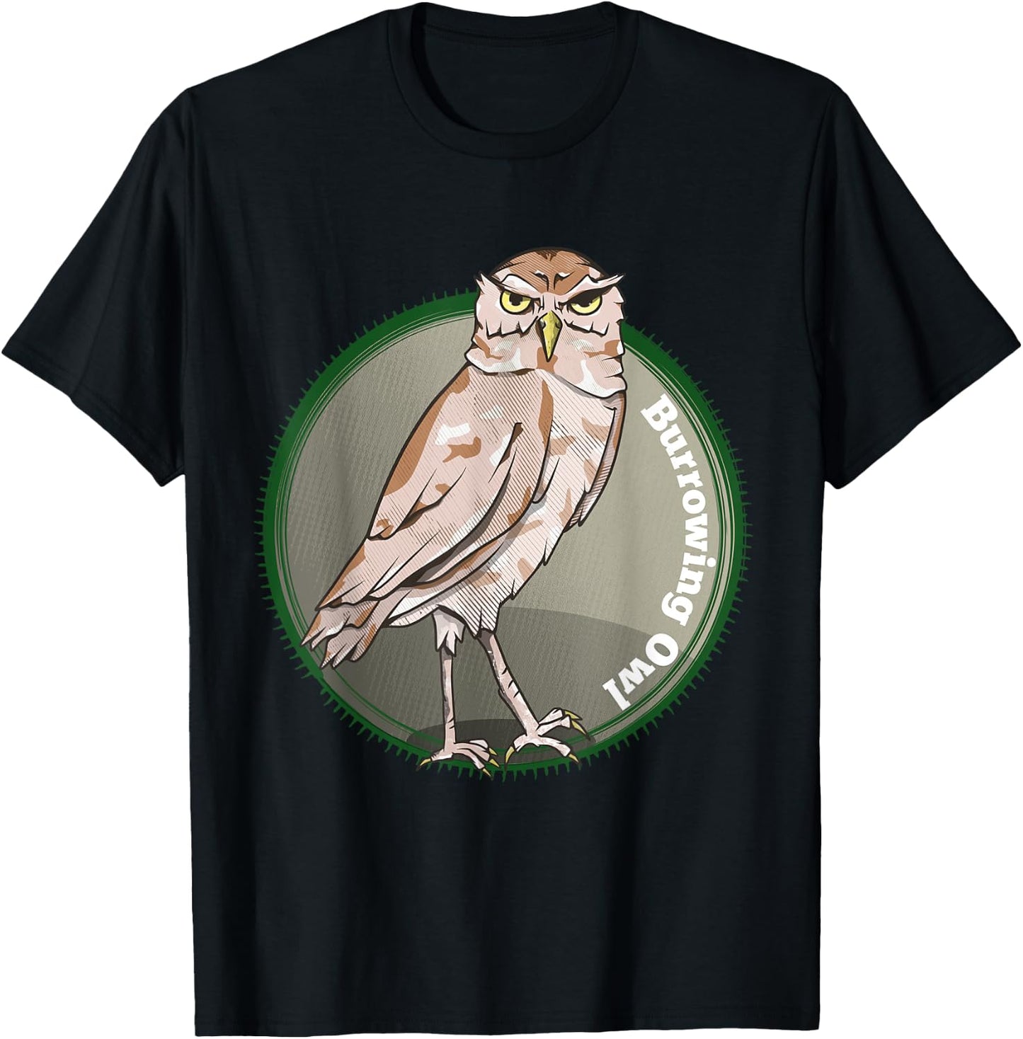 Burrowing Owl T-Shirt - T-Shirt | Black