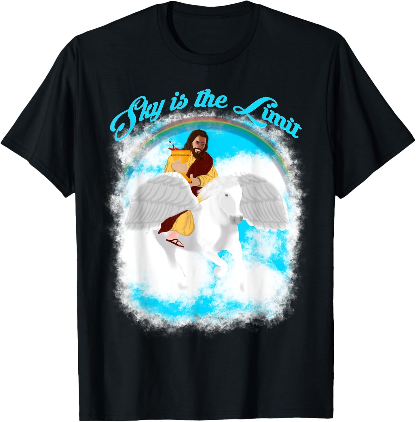 Jesus outfit sky is the limit funny men T-Shirt - T-Shirt | Black