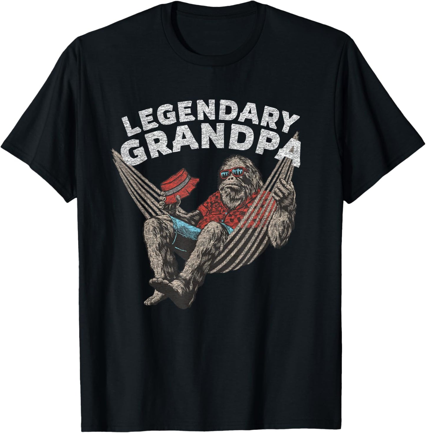 Funny Grandpa Legendary Saying T-Shirt - T-Shirt | Black