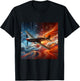 P-40 Warhawk | North American Aviation WW2 P40 Fighter Plane T-Shirt - T-Shirt | Black