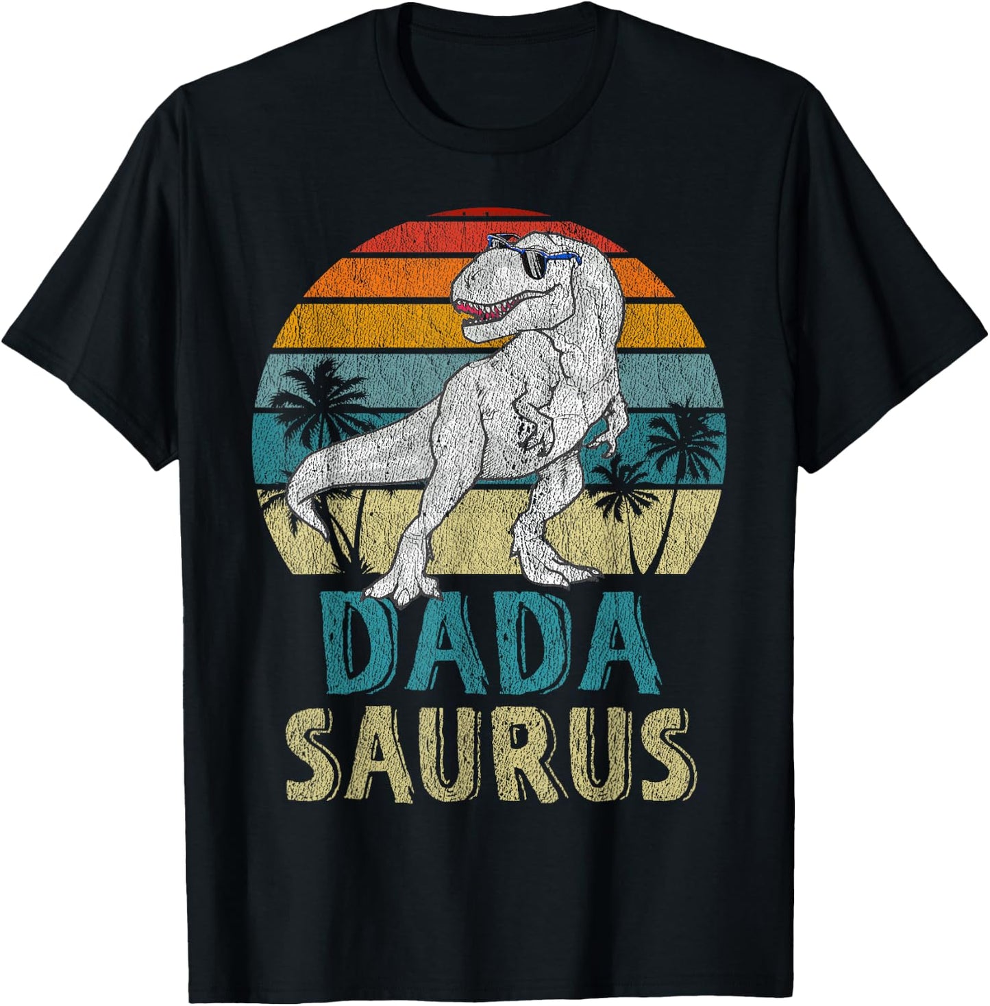 Dadasaurus T Rex Dinosaur Dada Saurus Family Matching T-Shirt - T-Shirt | Black