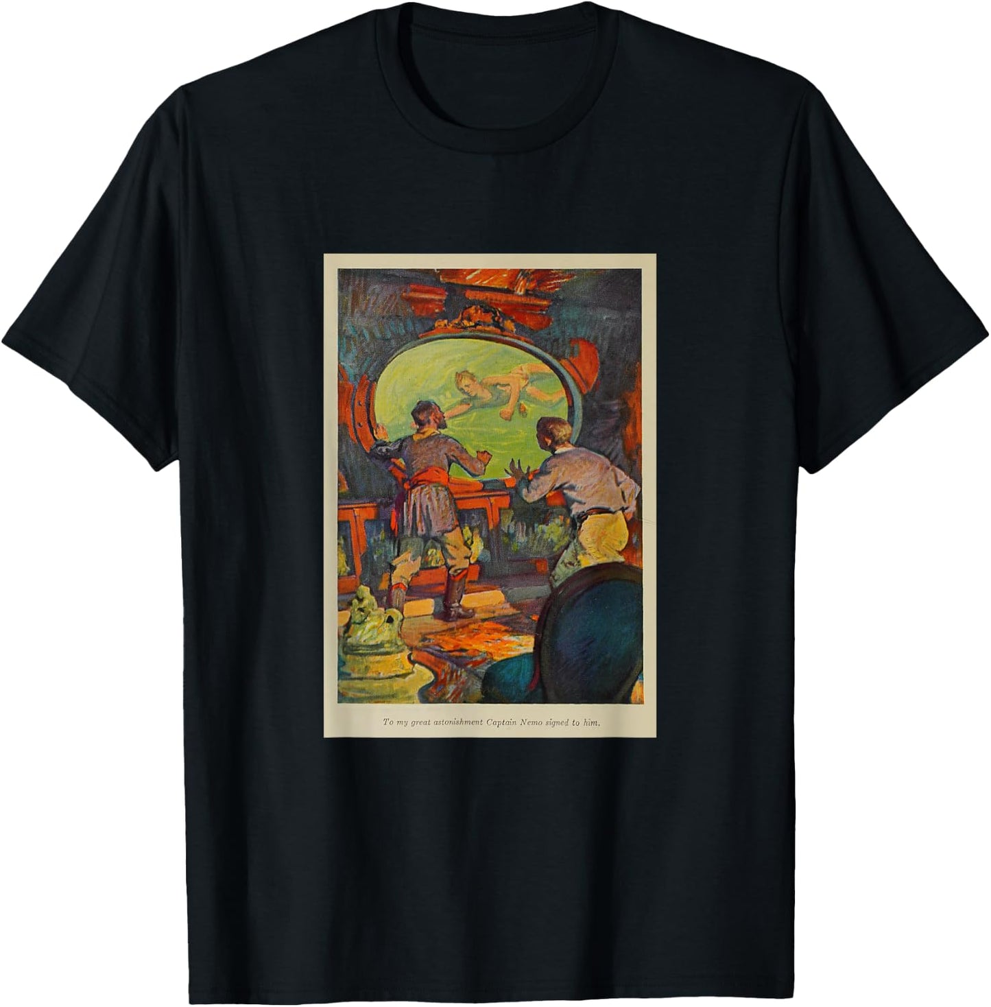 20,000 Leagues Under the Sea - Shipwrecked Sailor T-Shirt - T-Shirt | Black