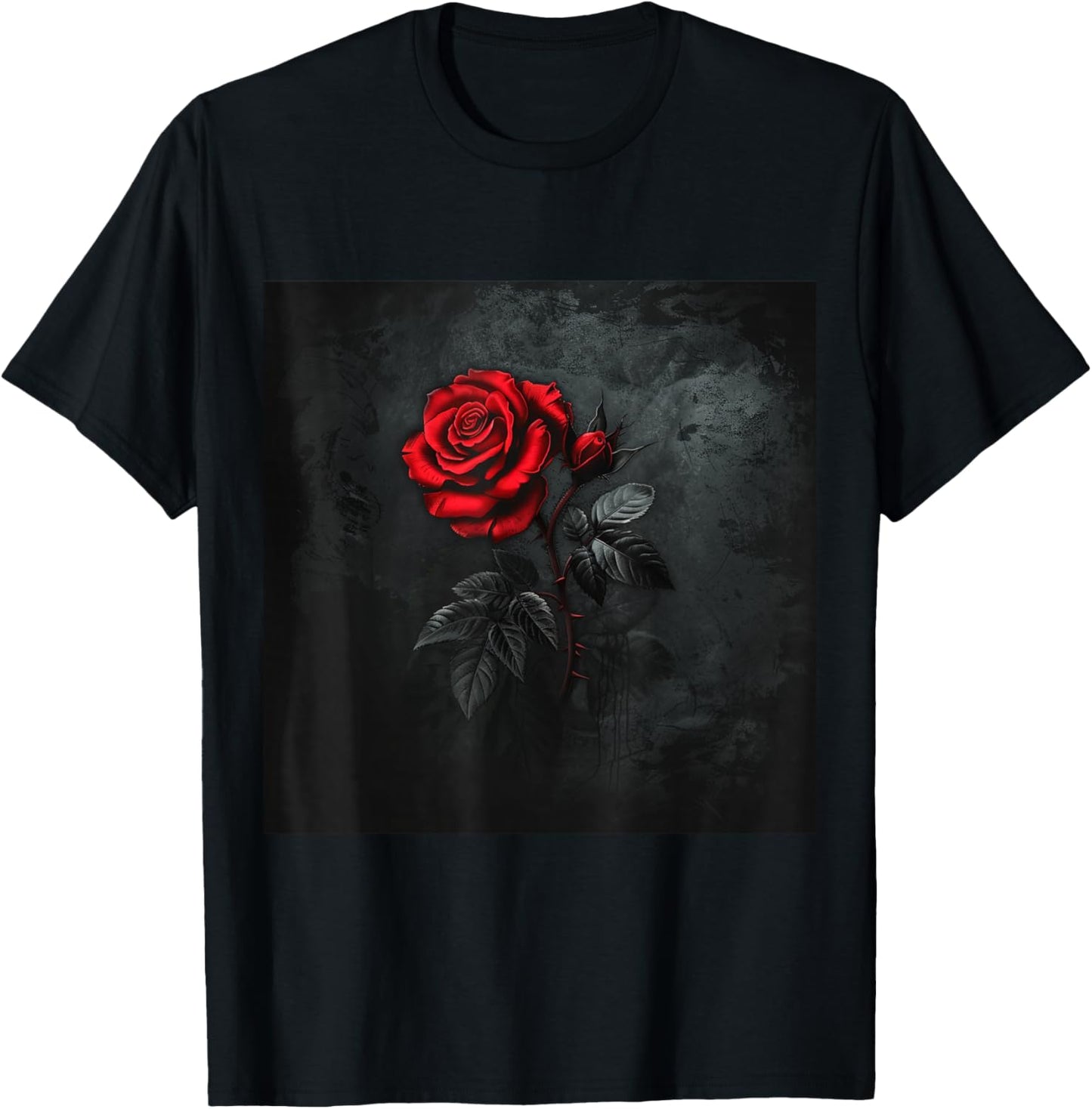 Vintage rose tattoo T-Shirt - T-Shirt | Black