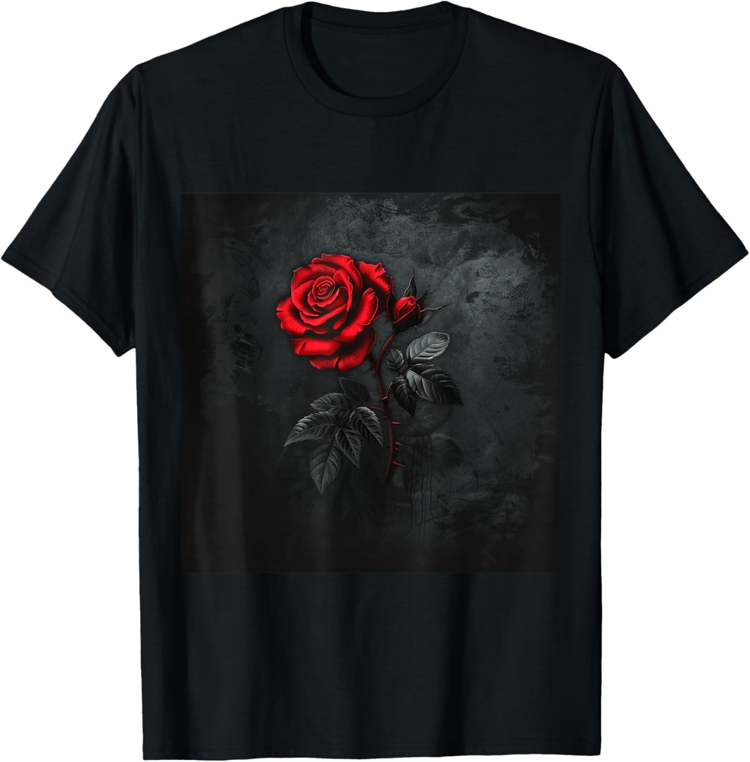Vintage rose tattoo T-Shirt - T-Shirt | Black