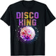 Best Disco Art Boys Groovy Dance Music Disco Lover T-Shirt - T-Shirt | Black