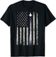 Patriotic American Flag Airplane Enthusiast Pilot Gift Men T-Shirt - T-Shirt | Black