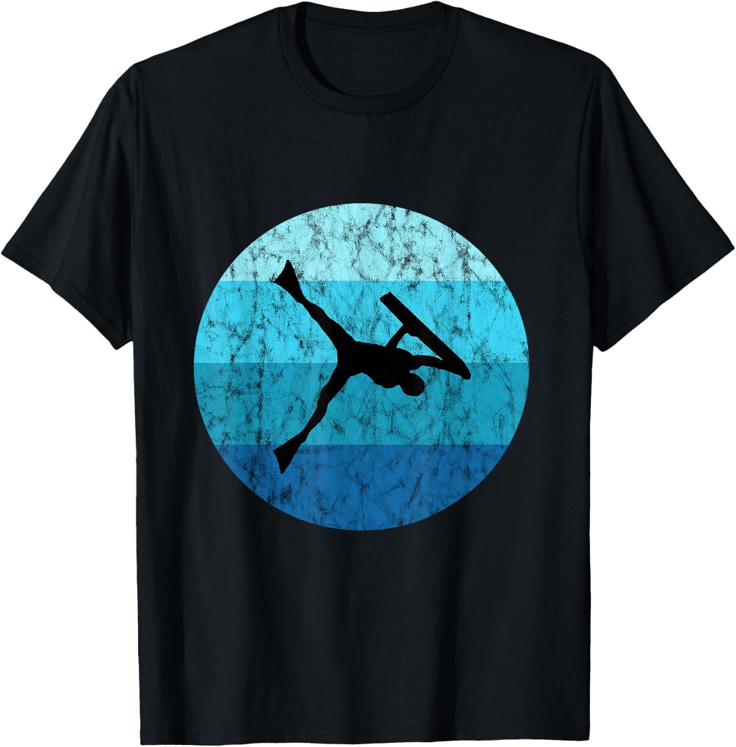 Bodyboard Surfer Retro Vintage Ocean Water Sport Bodyboarder T-Shirt - T-Shirt | Black
