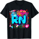 Registered Nurse RN - Tie Dye Registered Nurse Funny RN T-Shirt - T-Shirt | Black