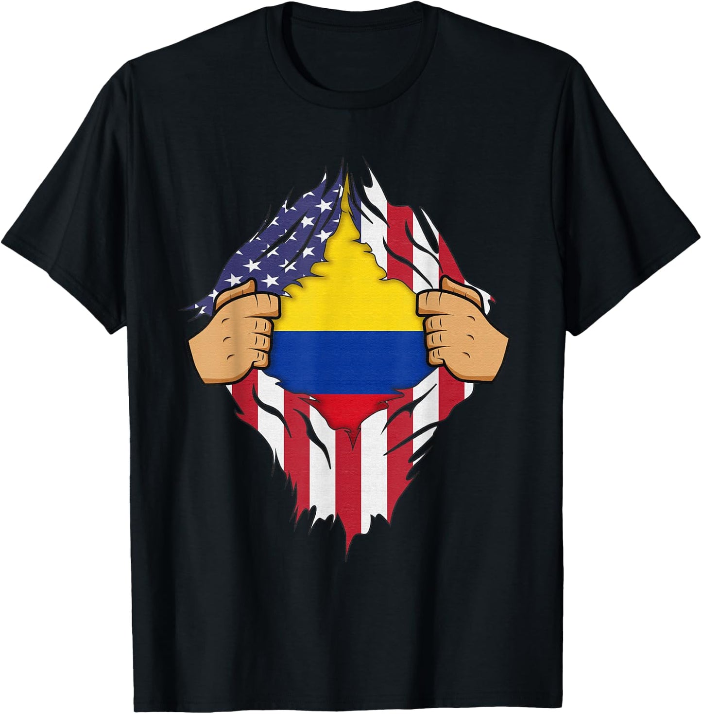 COLOMBIAN FLAG COLOMBIA Men Women Kids Gift T-Shirt - T-Shirt | Black