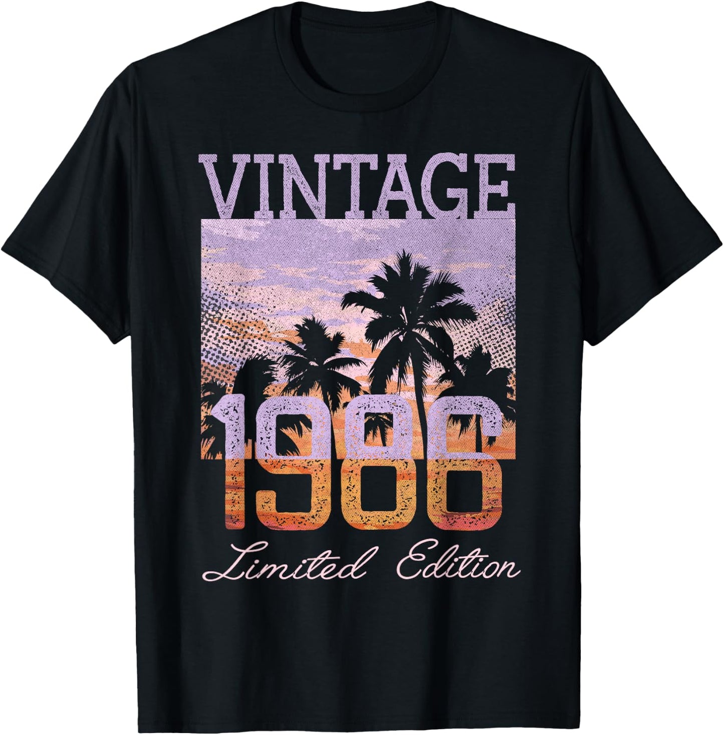 Vintage 1986 Limited Edition 39th Birthday 39 Year Old Gifts T-Shirt - T-Shirt | Black