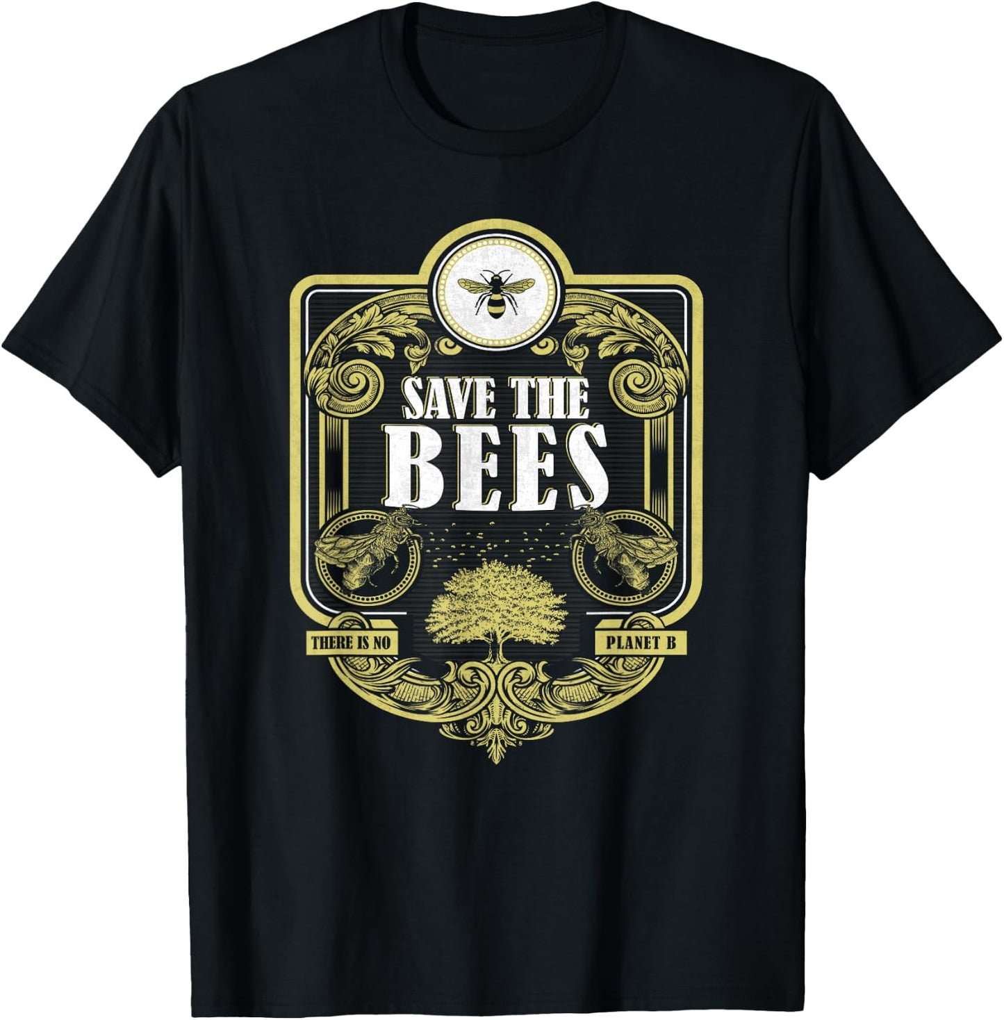 Save the Bees Honeybee Lovers and Beekeepers T-Shirt - T-Shirt | Black