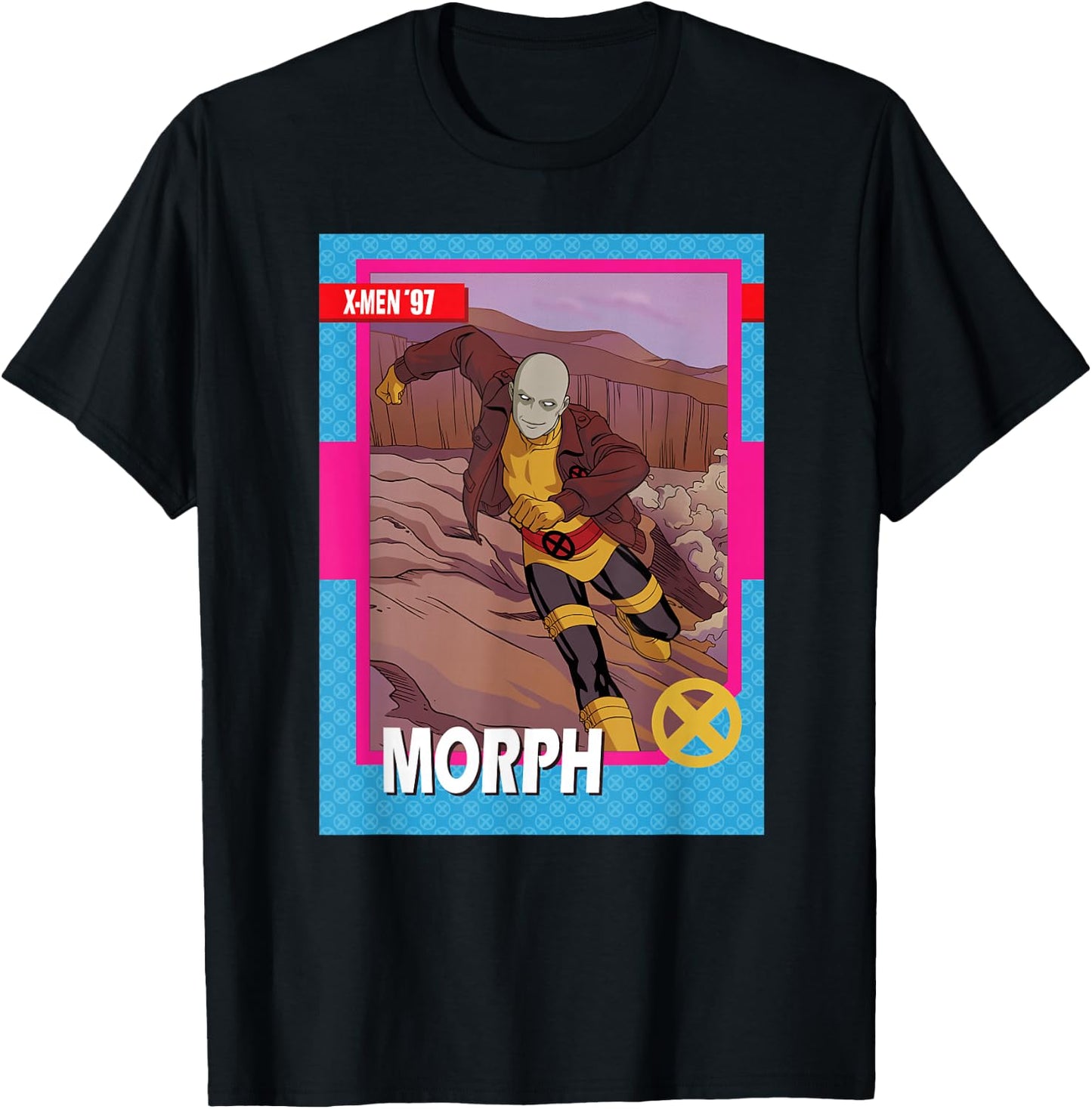 Marvel Studios X-Men '97 Morph Retro Trading Card T-Shirt - T-Shirt | Black