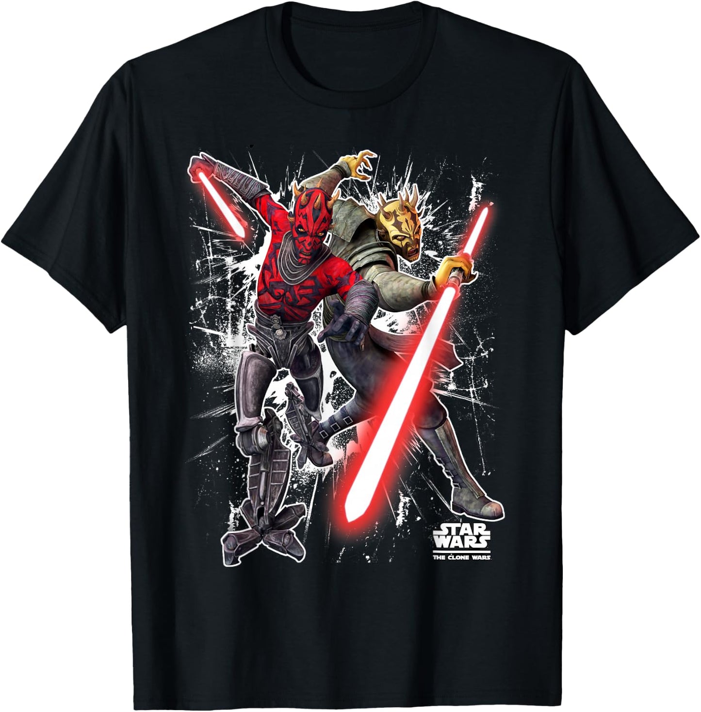 Star Wars: The Clone Wars Darth Maul & Savage Opress T-Shirt - T-Shirt | Black